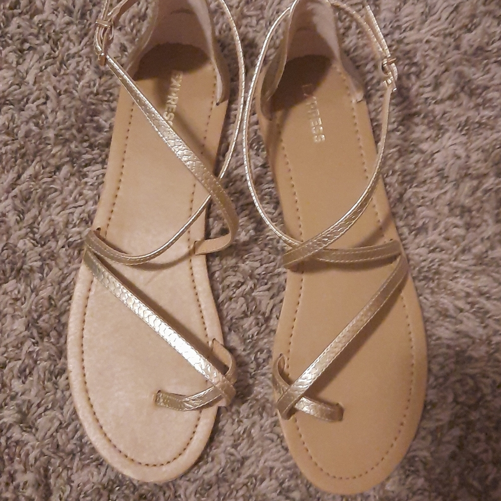 Gold Express Gladiator Sandals